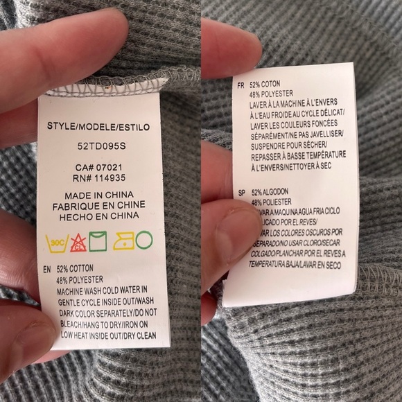 NWT Priv Grey Waffle Knit Dress XS Structured Shoulder - Picture 4 of 11